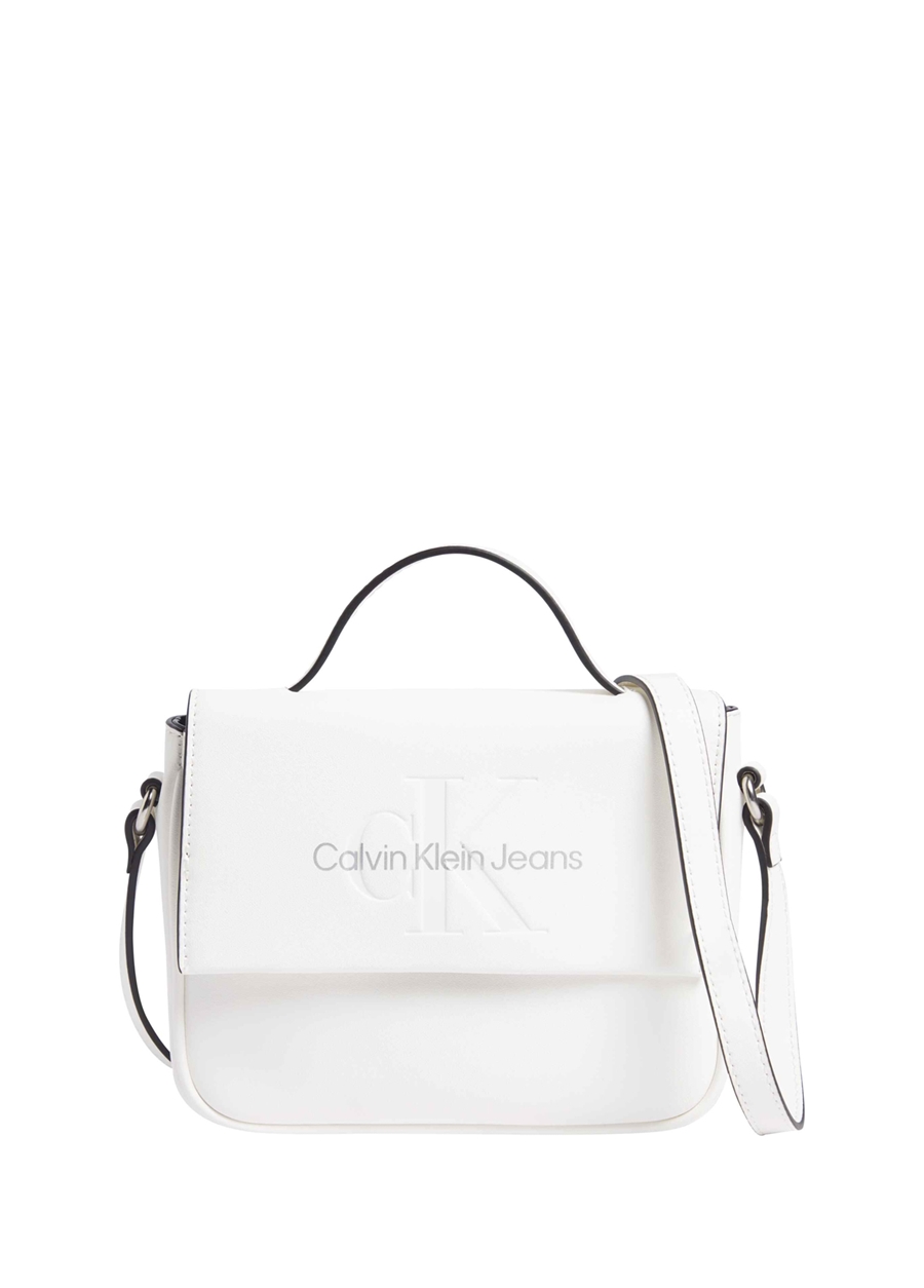 Calvin Klein Beyaz Kadın 16X20x4,5 Cm El Çantası K60K6108290LI