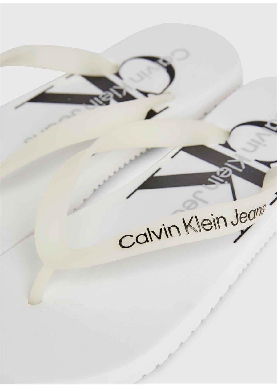 Calvin Klein Beyaz Kadın Plaj Terliği YW0YW01246YBR_6