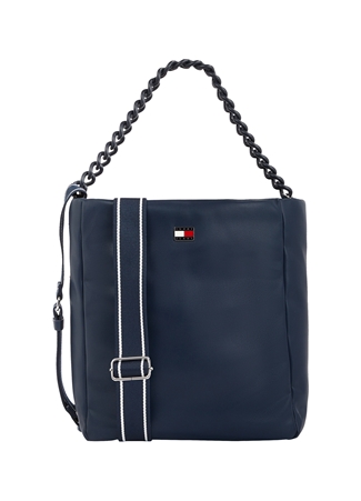 Tommy Hilfiger Lacivert Kadın 30X30,5X12 Cm Omuz Çantası AW0AW15939C1G