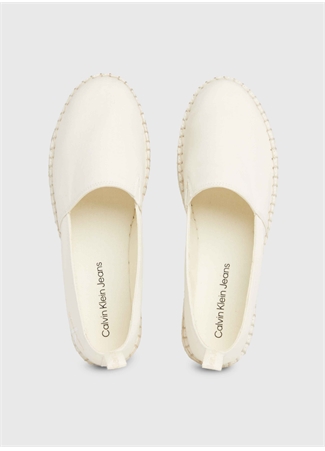 Calvin Klein Bej Kadın Pamuk Espadril YW0YW013780F9_3