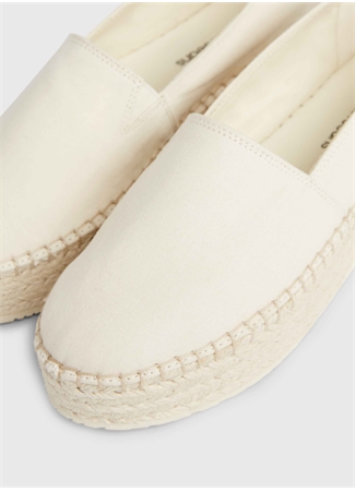 Calvin Klein Bej Kadın Pamuk Espadril YW0YW013780F9_6