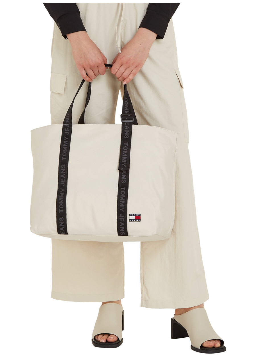 Tommy Hilfiger Bej Kadın 49X35x22 Cm Tote Çanta AW0AW15819ACG_4