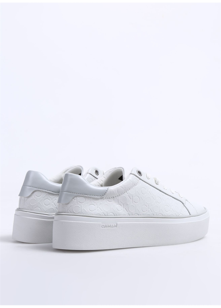 Calvin Klein Beyaz Kadın Deri Sneaker HW0HW018700K9_2