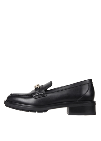 Tommy Hilfiger Siyah Kadın Deri Loafer FW0FW07765BDS_0