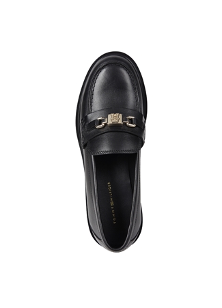 Tommy Hilfiger Siyah Kadın Deri Loafer FW0FW07765BDS_2