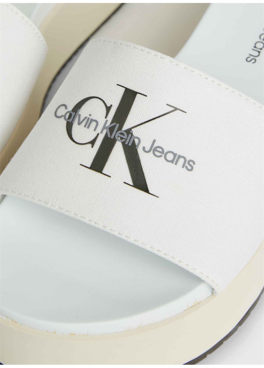 Calvin Klein Krem Kadın Terlik YW0YW010360F9_5