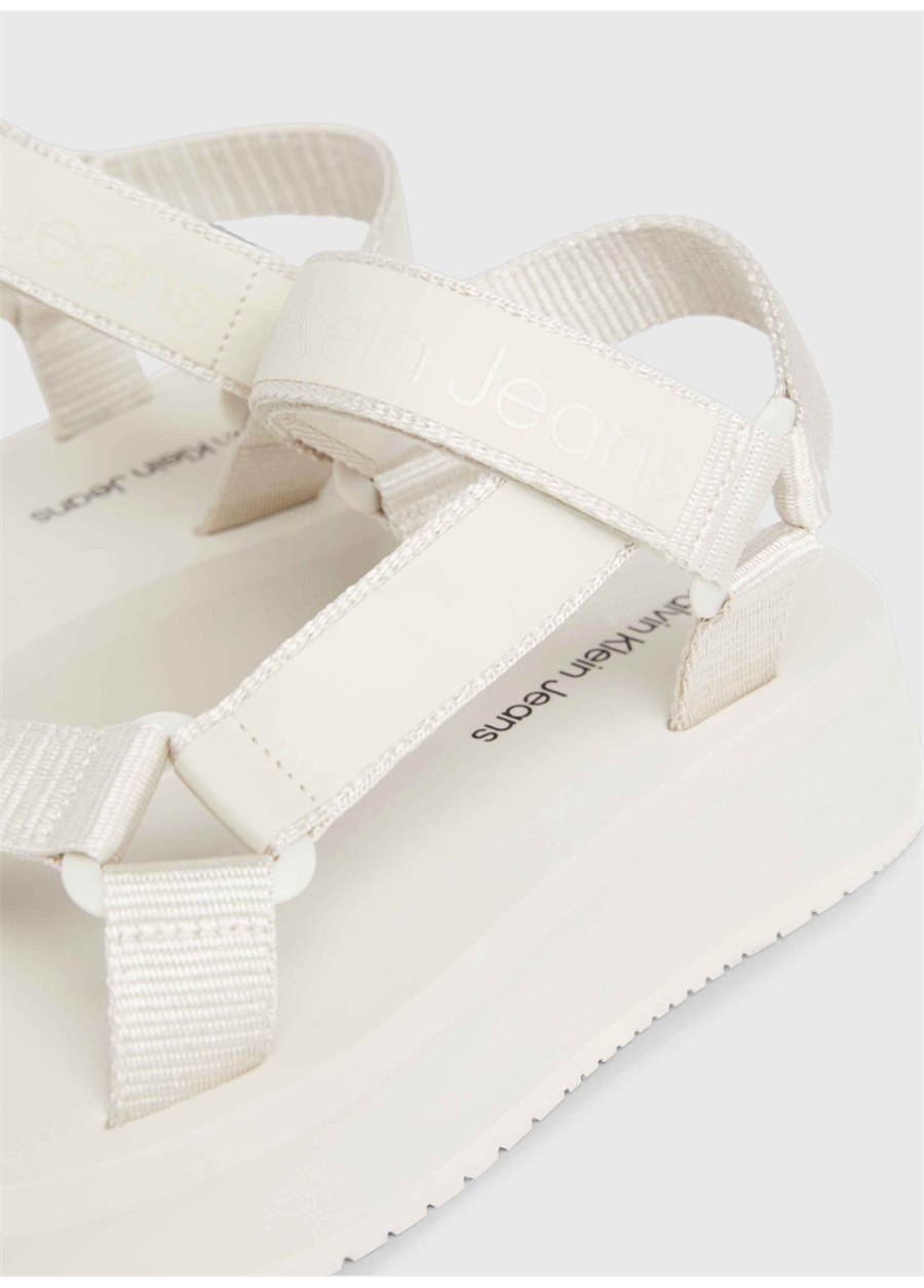 Calvin Klein Bej Kadın Sandalet YW0YW01353ACF_6