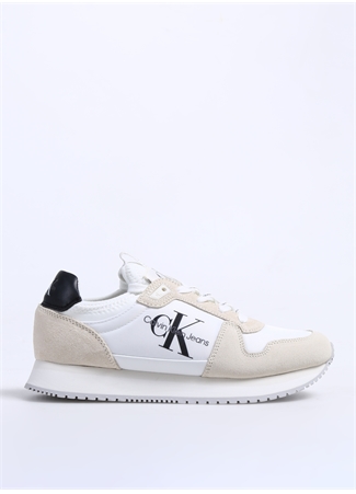 Calvin Klein Krem Kadın Süet Sneaker YW0YW0084003A_0