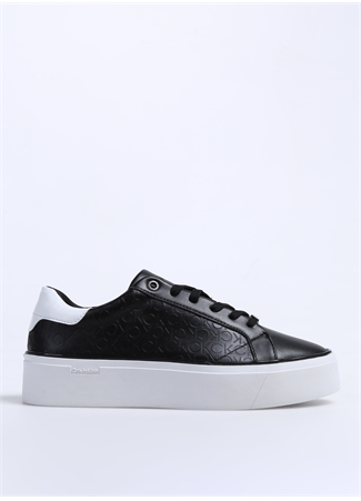 Calvin Klein Siyah Kadın Deri Sneaker HW0HW018700GQ