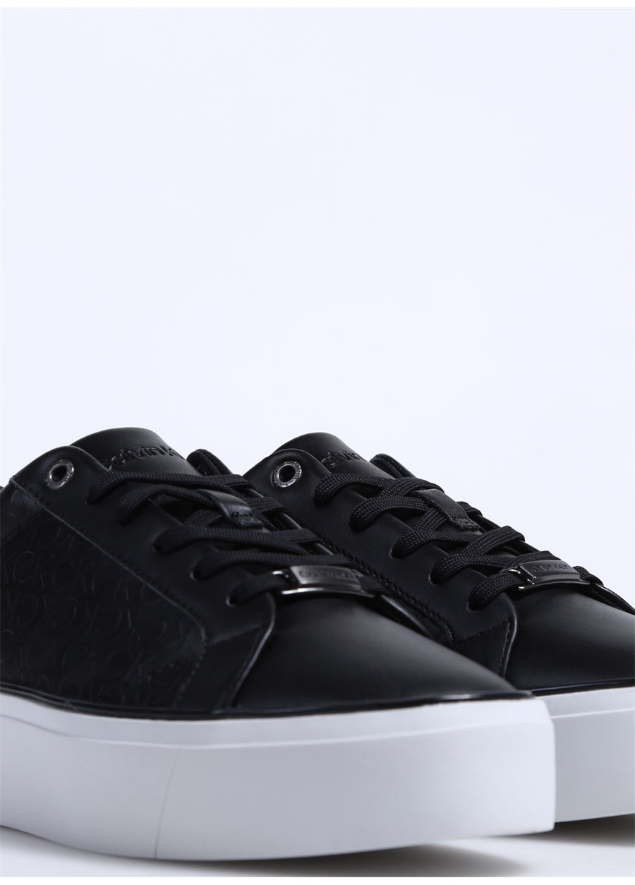 Calvin Klein Siyah Kadın Deri Sneaker HW0HW018700GQ_4