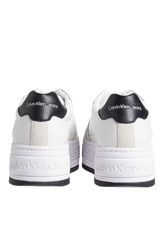 Calvin Klein Siyah - Beyaz Kadın Deri Sneaker YW0YW0130801W_3