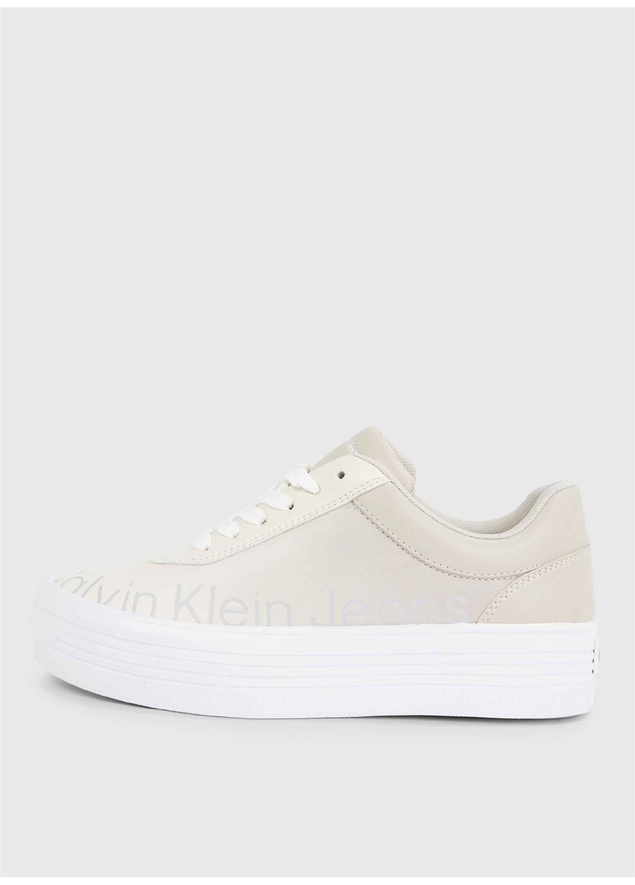 Calvin Klein Bej Kadın Deri Sneaker YW0YW012930GH_1