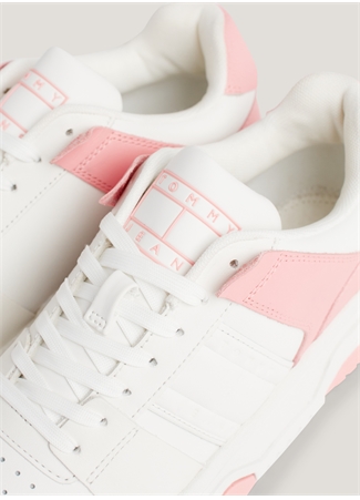 Tommy Hilfiger Beyaz - Pembe Kadın Deri Sneaker EN0EN02475TIC_3