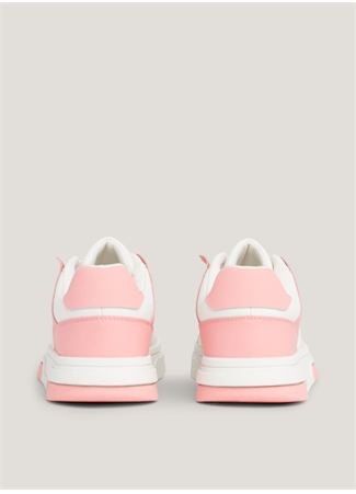 Tommy Hilfiger Beyaz - Pembe Kadın Deri Sneaker EN0EN02475TIC_4