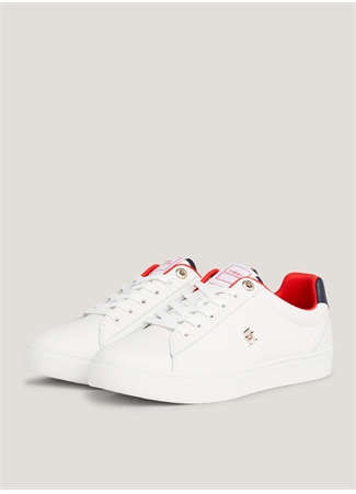 Tommy Hilfiger Beyaz Kadın Deri Sneaker FW0FW07685YBL_2