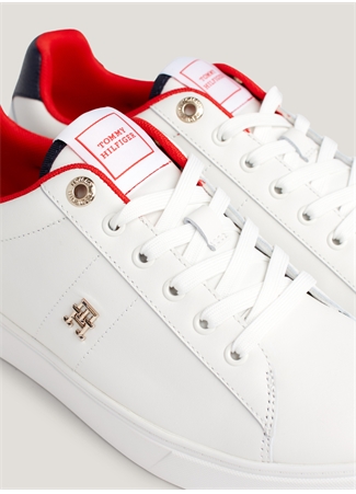 Tommy Hilfiger Beyaz Kadın Deri Sneaker FW0FW07685YBL_3