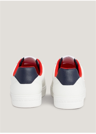 Tommy Hilfiger Beyaz Kadın Deri Sneaker FW0FW07685YBL_4