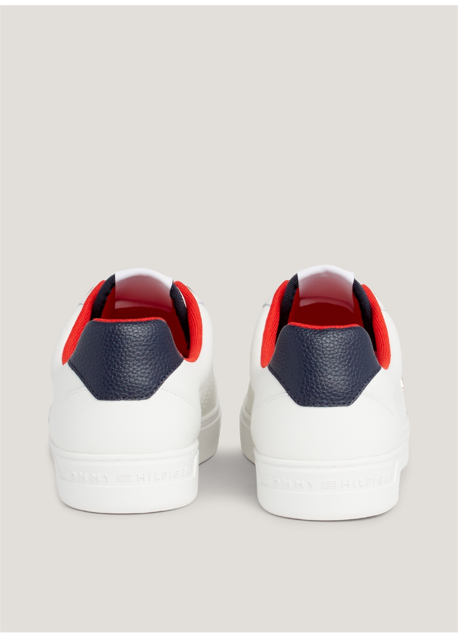 Tommy Hilfiger Beyaz Kadın Deri Sneaker FW0FW07685YBL_4