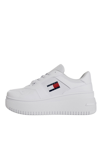 Tommy Hilfiger Beyaz Kadın Deri Sneaker EN0EN02506YBS