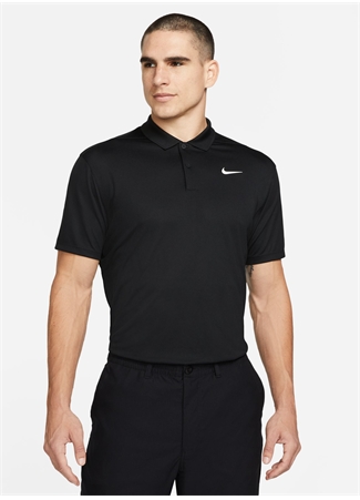 Nike DD8372-010-M NKCT DF POLO PQ Siyah Erkek Polo T-Shirt_1