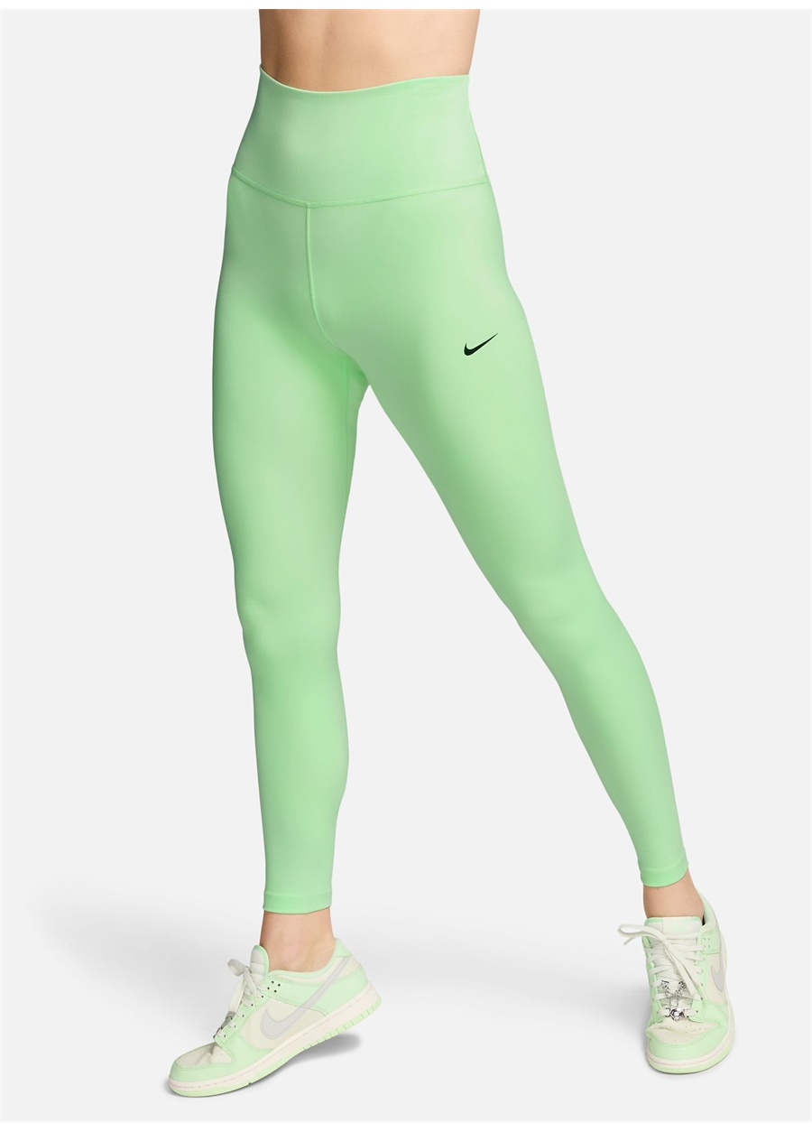 Nike Yeşil Kadın Tayt FZ4869-376-W NK ONE DF HR TGHT GLS