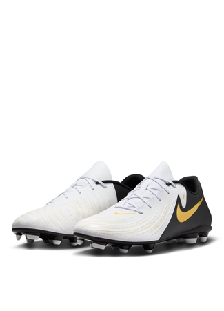 Nike Beyaz - Siyah - Altın Erkek Futbol Ayakkabısı FJ2557-100-PHANTOM GX II CLUB FG/MG_7