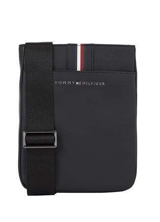 Tommy Hilfiger Siyah Erkek 17X21x2 Cm Postacı Çantası TH CORPORATE MINI CROSSOVER