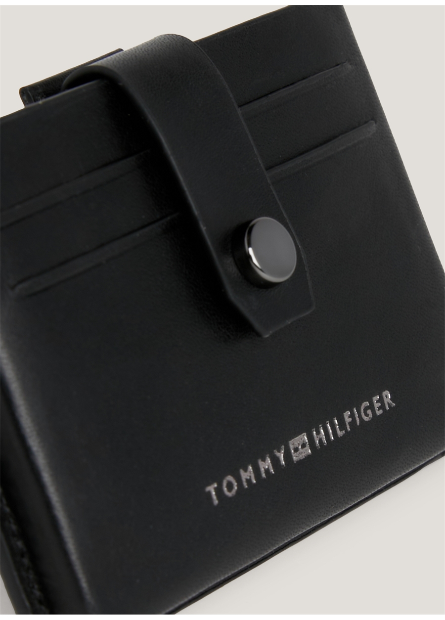 Tommy Hilfiger Siyah Erkek Deri Kartlık TH PREP MOLDED CC HOLDER_3