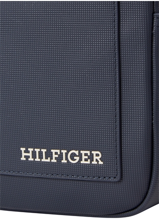 Tommy Hilfiger Lacivert Erkek 17X22x5 Cm Postacı Çantası TH PIQUE MINI REPORTER_3