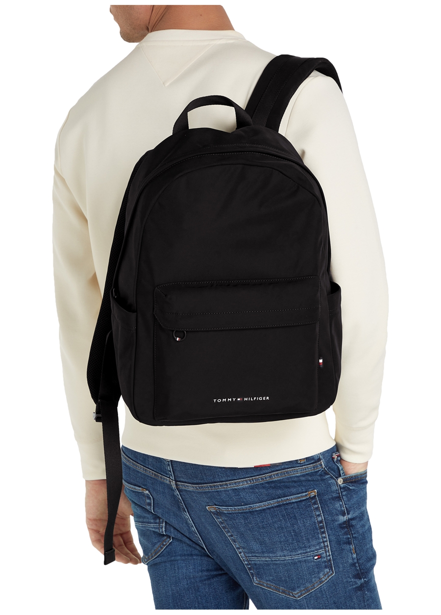 Tommy Hilfiger Siyah Erkek 30X46x15 Cm Sırt Çantası TH SKYLINE BACKPACK_4