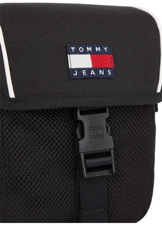 Tommy Hilfiger Siyah Erkek 15X16x7 Cm Postacı Çantası TJM HERITAGE FLAP CROSSOVER_3