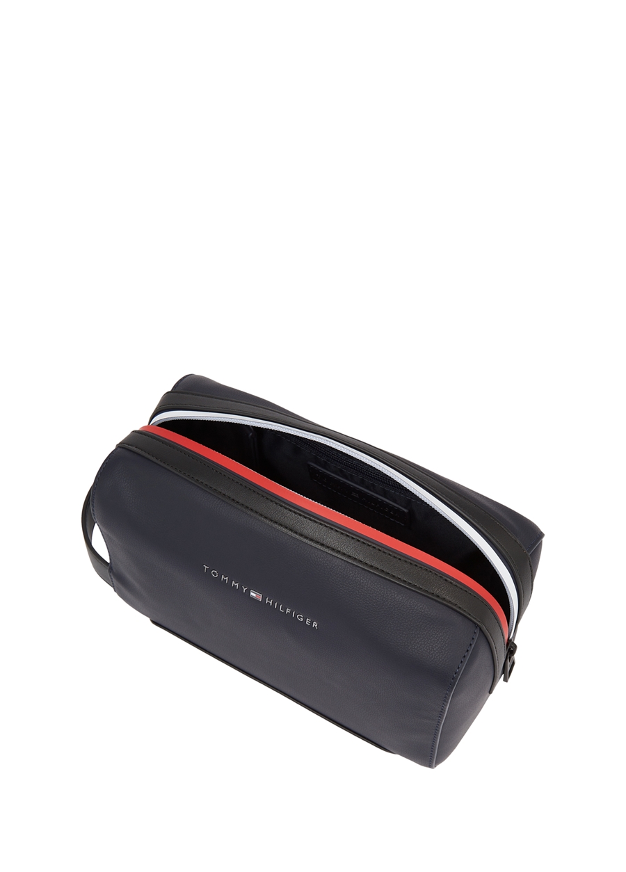 Tommy Hilfiger Lacivert Erkek 23X13,5X12 Cm Traş Çantası TH ESS CORP WASHBAG_2