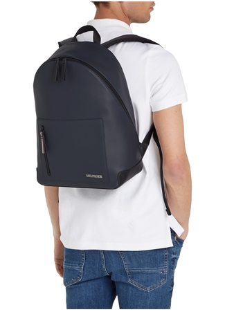 Tommy Hilfiger Lacivert Erkek 30X45x15 Cm Sırt Çantası TH PIQUE BACKPACK_4