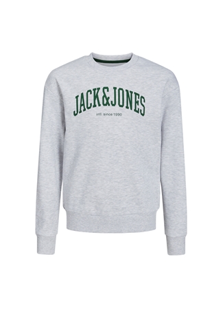 Jack & Jones Baskılı Erkek Çocuk Beyaz Sweatshırt JJEJOSH SWEAT CREW NECK NOOS JNR_2