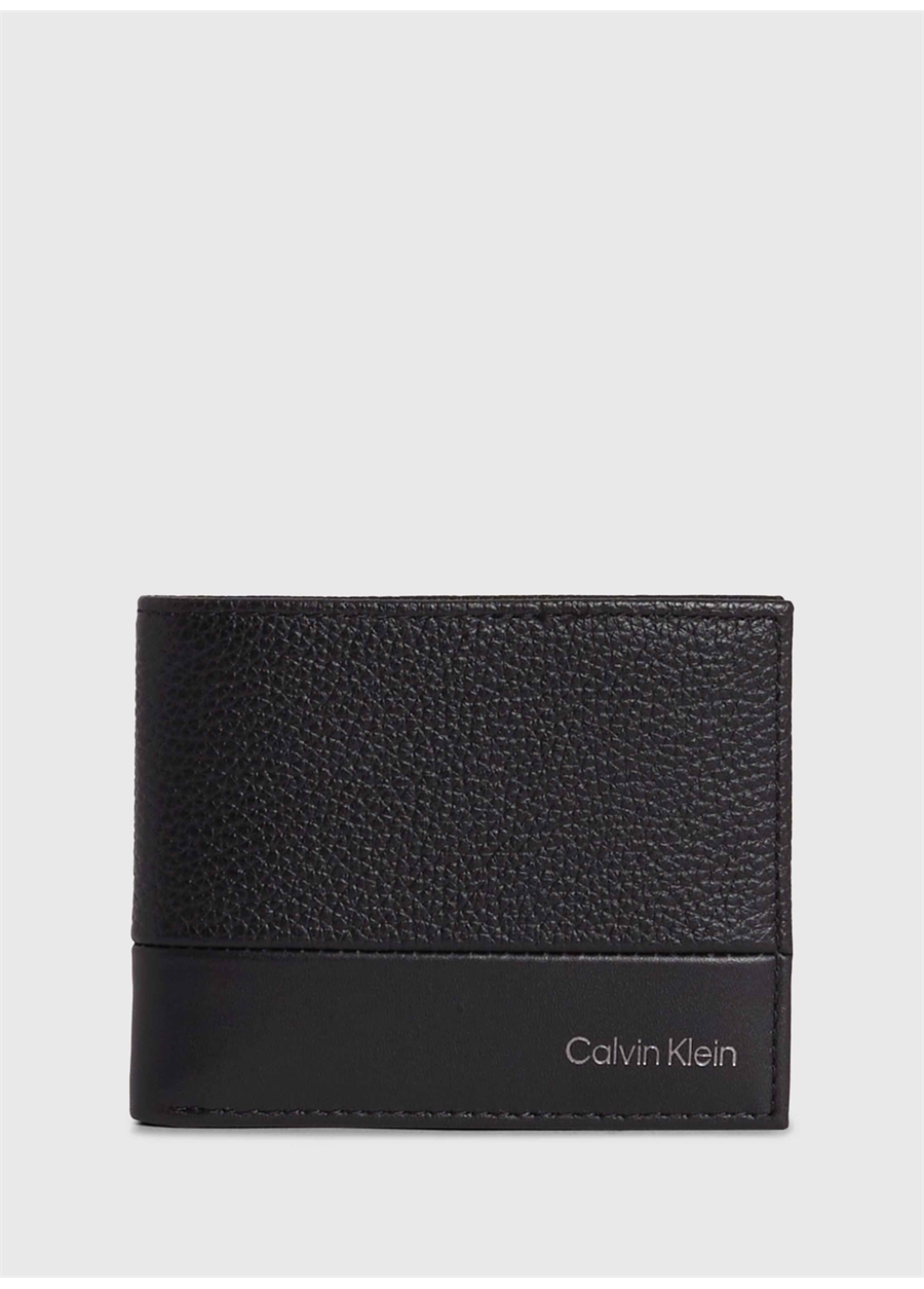 Calvin Klein Siyah Erkek Cüzdan SUBTLE MIX BIFOLD 6CC W/BILL
