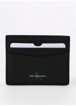 Calvin Klein Siyah Erkek 8X10x0,2 Cm Deri Kartlık MONOGRAM SOFT CARDCASE 6CC_0