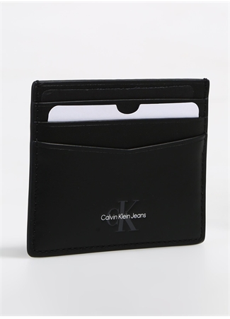Calvin Klein Siyah Erkek 8X10x0,2 Cm Deri Kartlık MONOGRAM SOFT CARDCASE 6CC_1