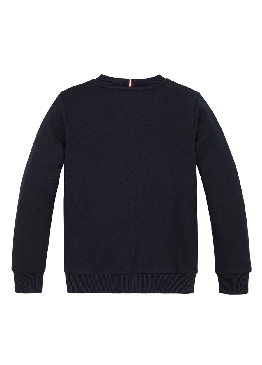 Tommy Hilfiger Baskılı Erkek Lacivert Sweatshırt TH LOGO SWEATSHIRT_2