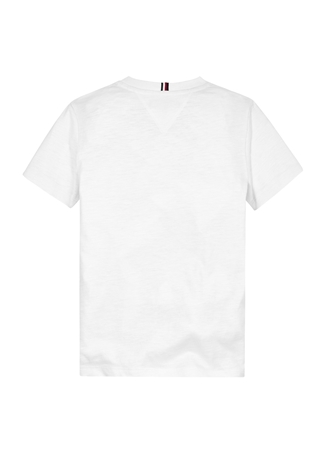 Tommy Hilfiger Baskılı Beyaz Erkek T-Shirt GREETINGS FROM TEE S/S_1