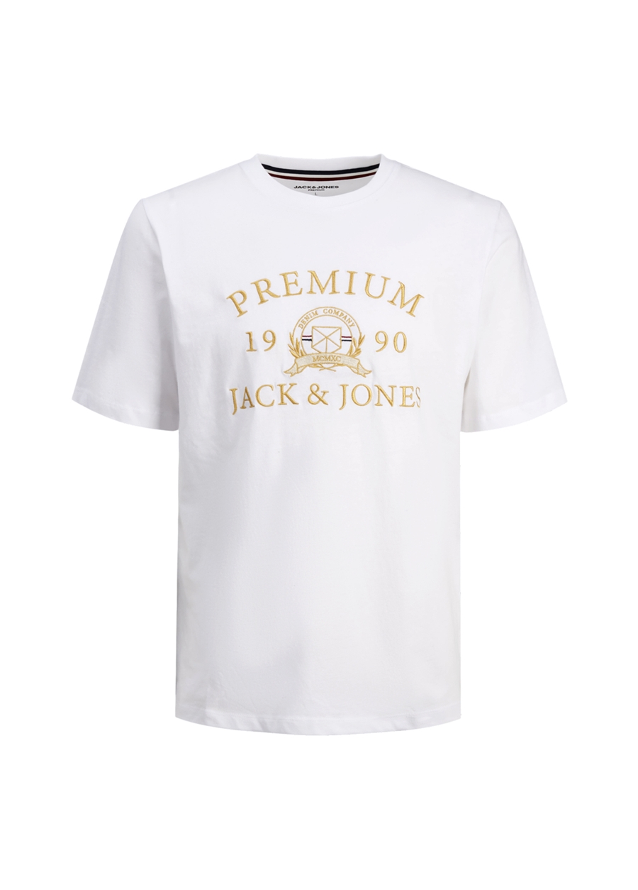 Jack & Jones Baskılı Beyaz Erkek Çocuk T-Shirt JPRBLUDAVE SS TEE SG JNR