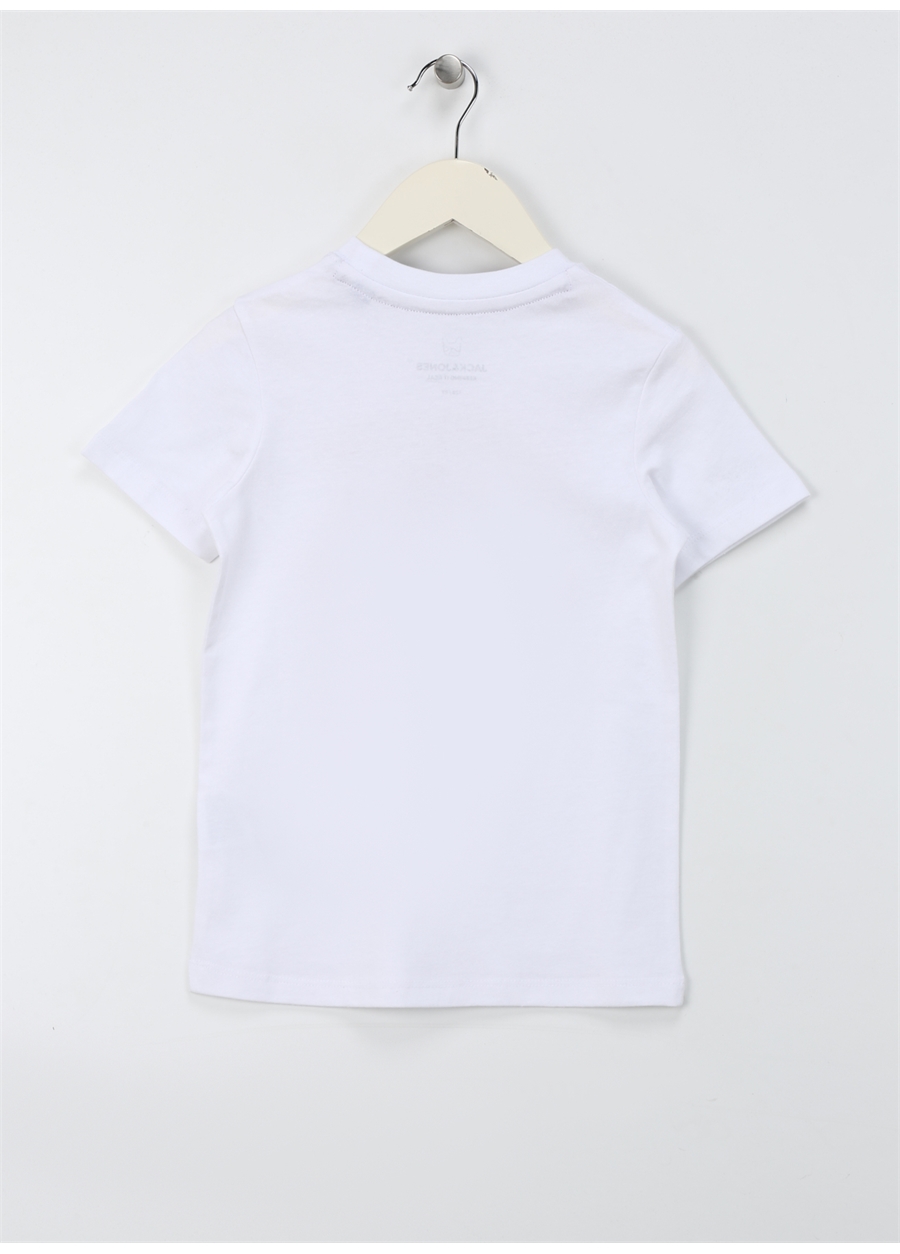 Jack & Jones Baskılı Beyaz Erkek Çocuk T-Shirt JPRBLUDAVE SS TEE SG JNR_1