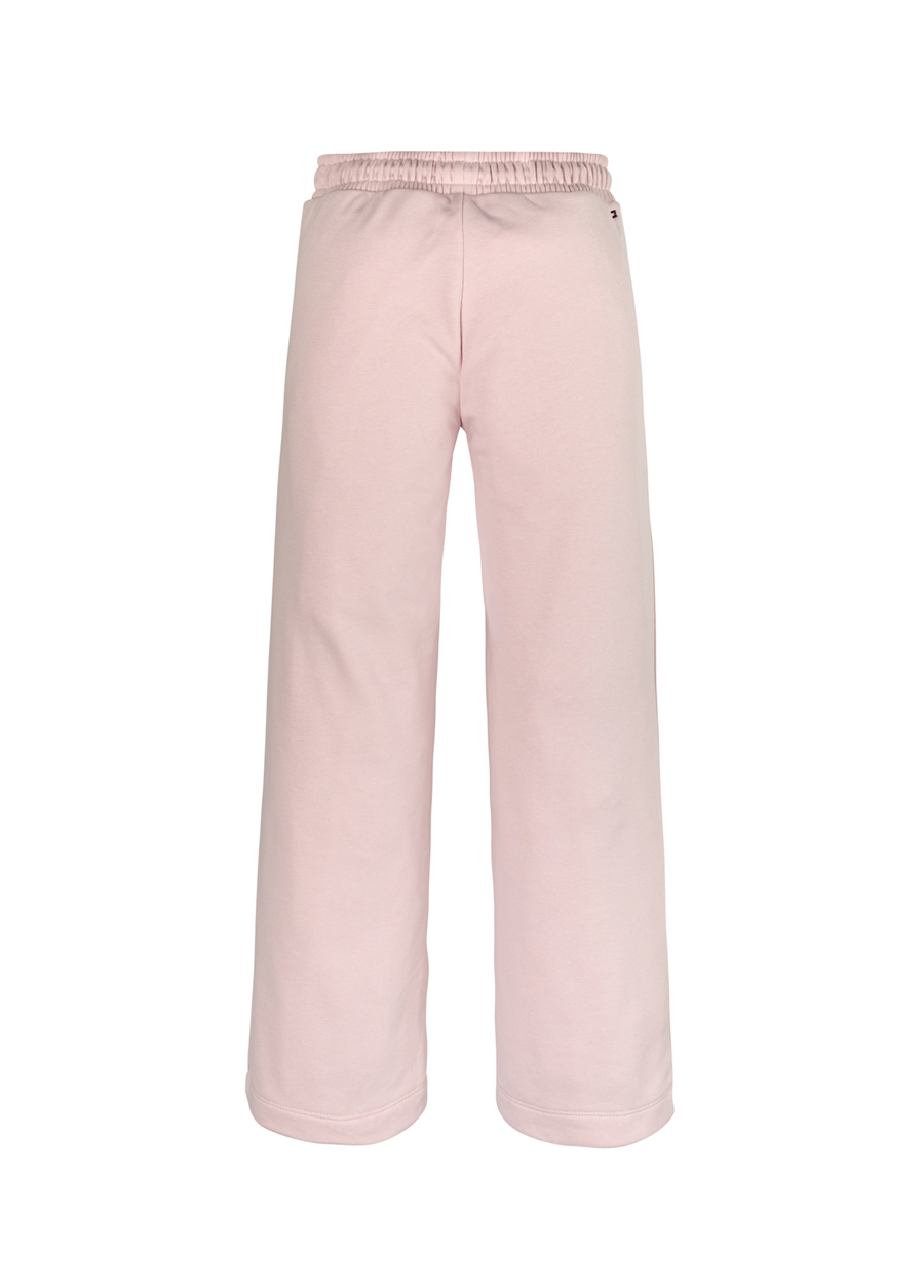 Tommy Hilfiger Geniş Paça Pembe Kız Çocuk Eşofman Altı HILFIGER SCRIPT WIDE SWEATPANT_2