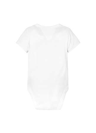 Tommy Hilfiger Beyaz Unisex Body BABY TH LOGO BODY S/S_1