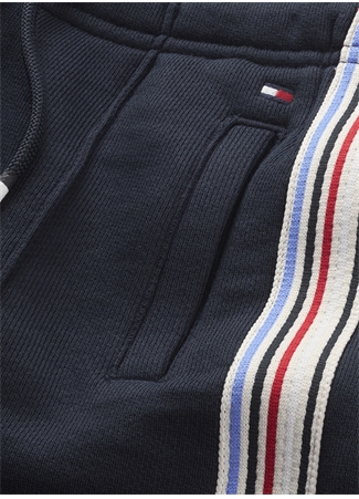 Tommy Hilfiger Lastikli Bel Normal Lacivert Erkek Şort HILFGER TRACK SWEATSHORTS_1