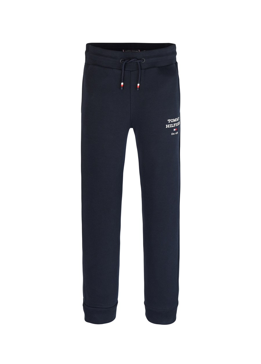 Tommy Hilfiger Lastikli Paça Lacivert Erkek Eşofman Altı TH LOGO SWEATPANTS_0