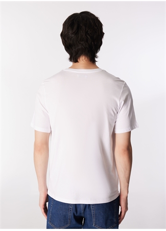 Jack & Jones Yuvarlak Yaka Beyaz Erkek T-Shirt JACULA SS TEE_4