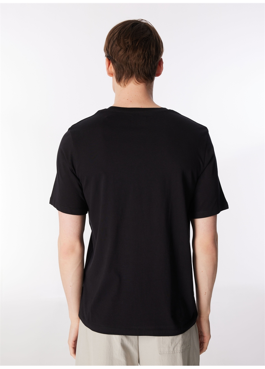 Jack & Jones Yuvarlak Yaka Siyah Erkek T-Shirt JACULA SS TEE_4