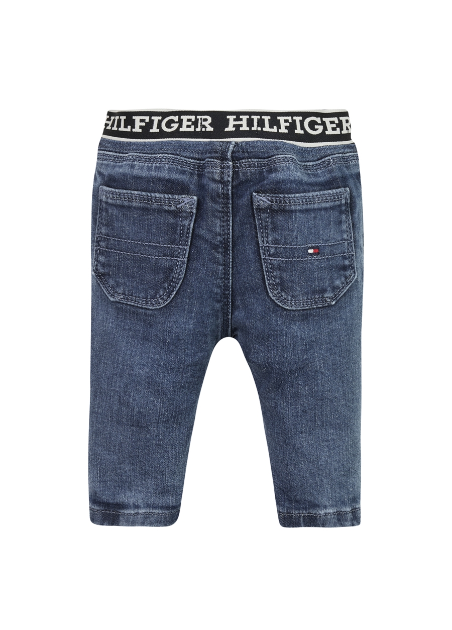 Tommy Hilfiger BABY MONOTYPE DENIM PANTS Lastikli Bel İndigo Bebek Denim Pantolon_1