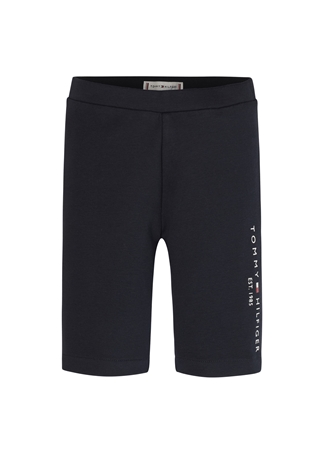 Tommy Hilfiger Lastikli Bel Normal Mavi Kız Çocuk Şort ESSENTIAL CYCLING SHORT