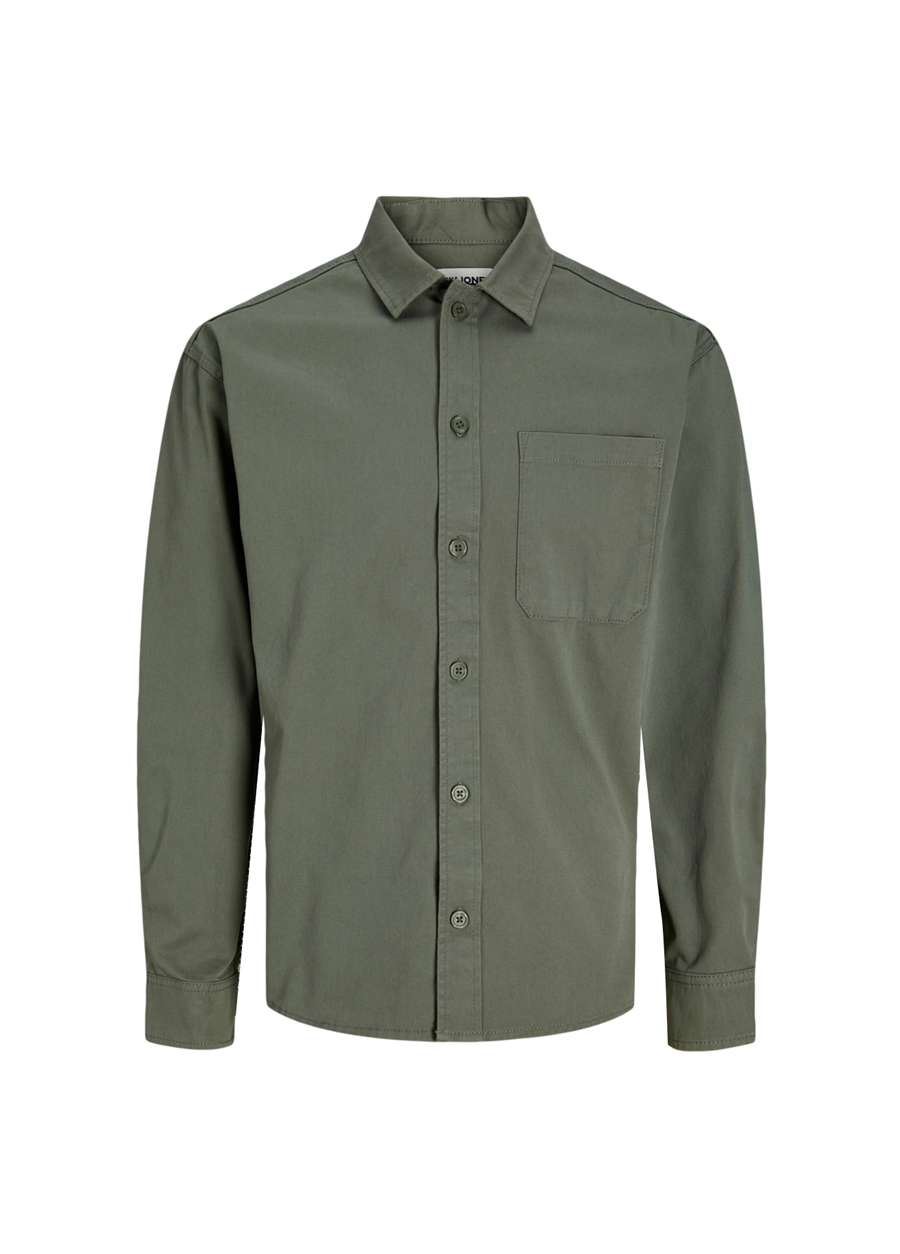 Jack & Jones Relaxed Haki Erkek Gömlek JCOCOLLECTIVE ZAC OVERSHIRT LS SN_2